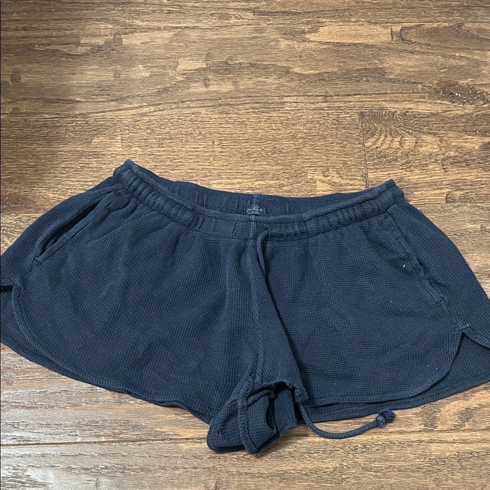 Women's Navy Blue Sleep Shorts